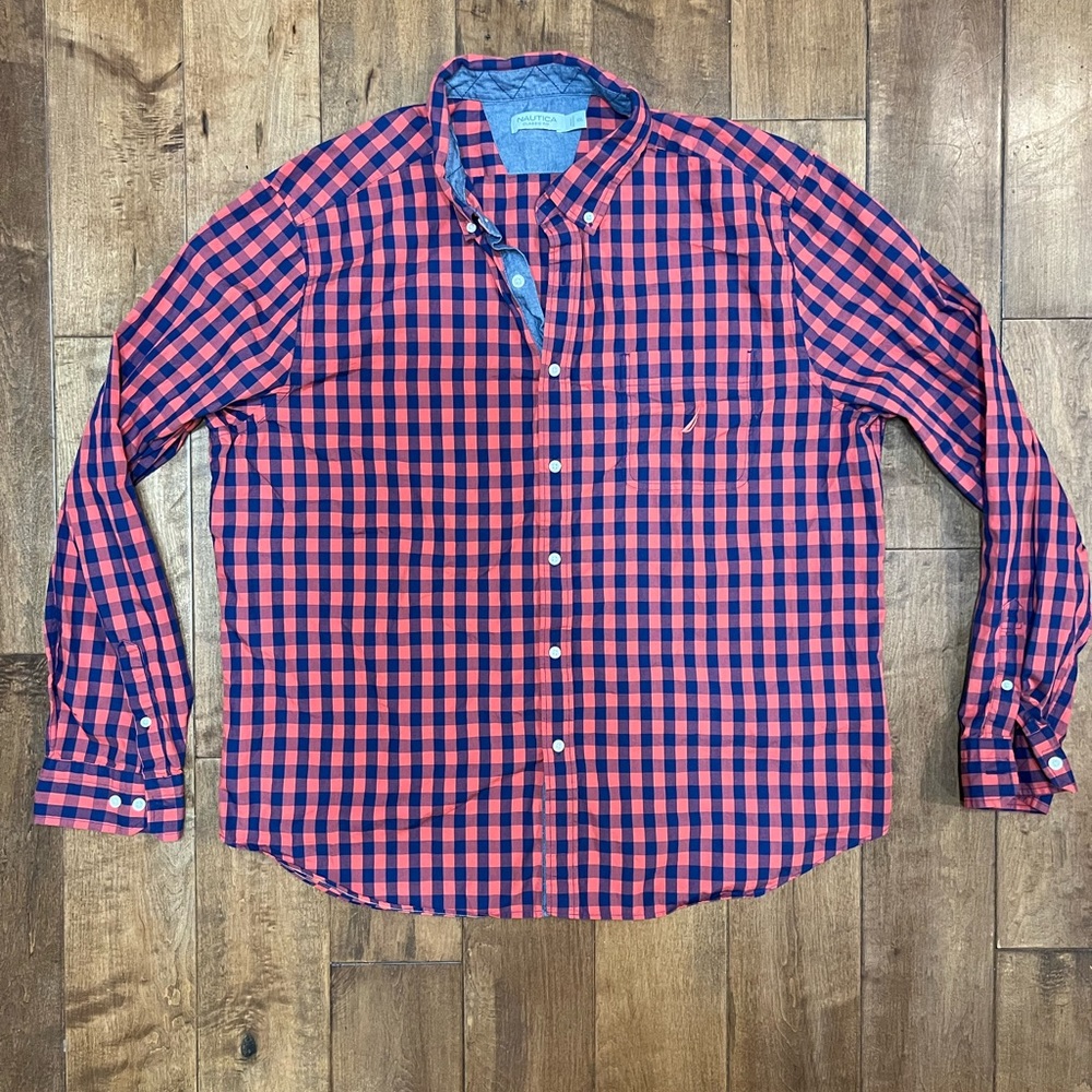Nautica Long Sleeve Button Down Shirt - XXL